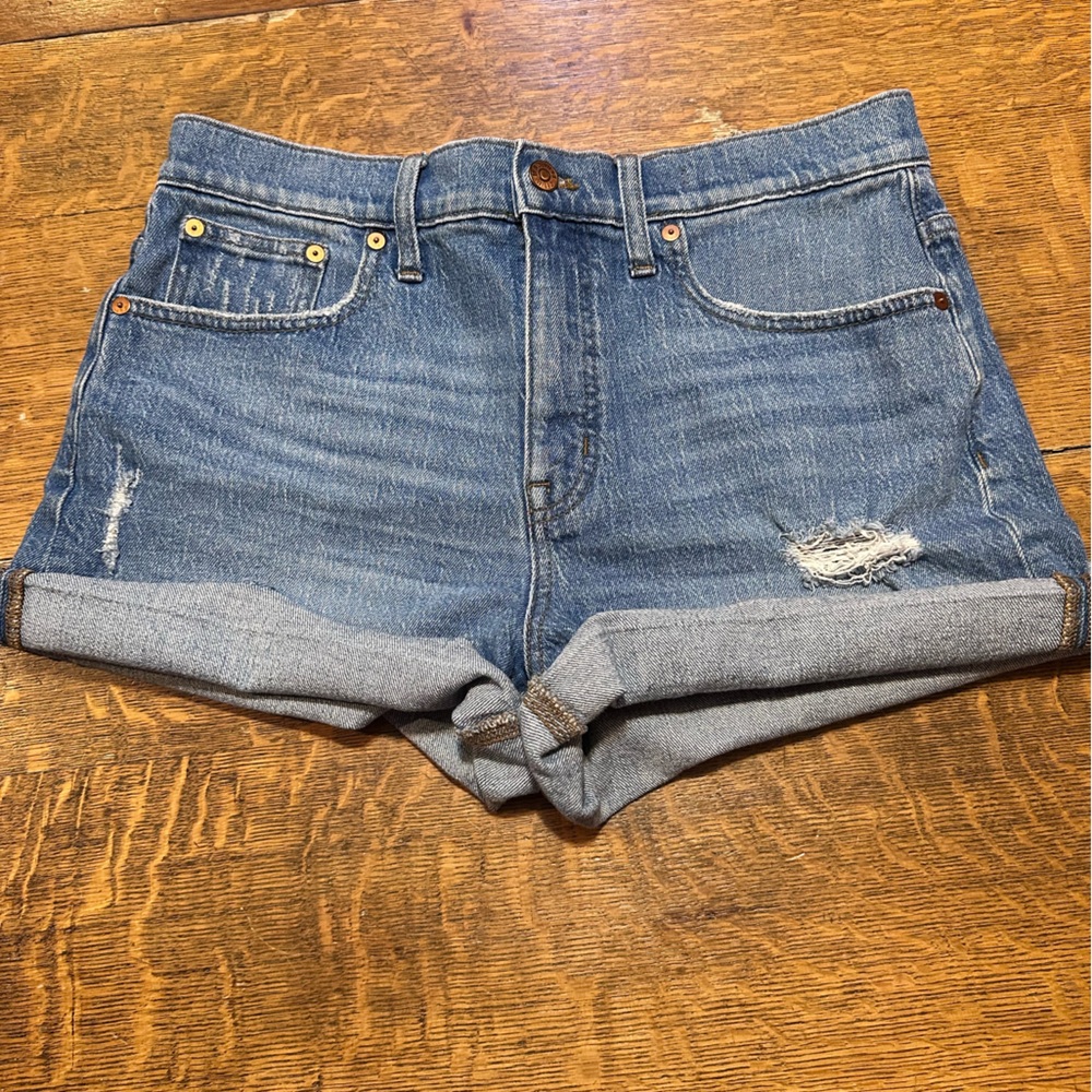 Madewell high rise denim shorts sz 29 blue‎ women’s shortie jean